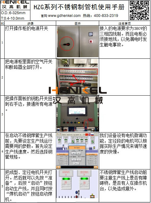 不銹鋼制管機焊管生產線使用說明